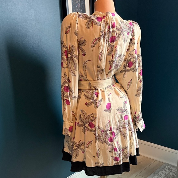 Reiss Zoe Floral Print Mini Dress with Pockets Size 4 - Picture 7 of 7